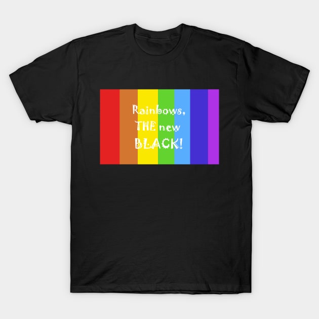 rainbow lgbt T-Shirt by Bookshelfsells 